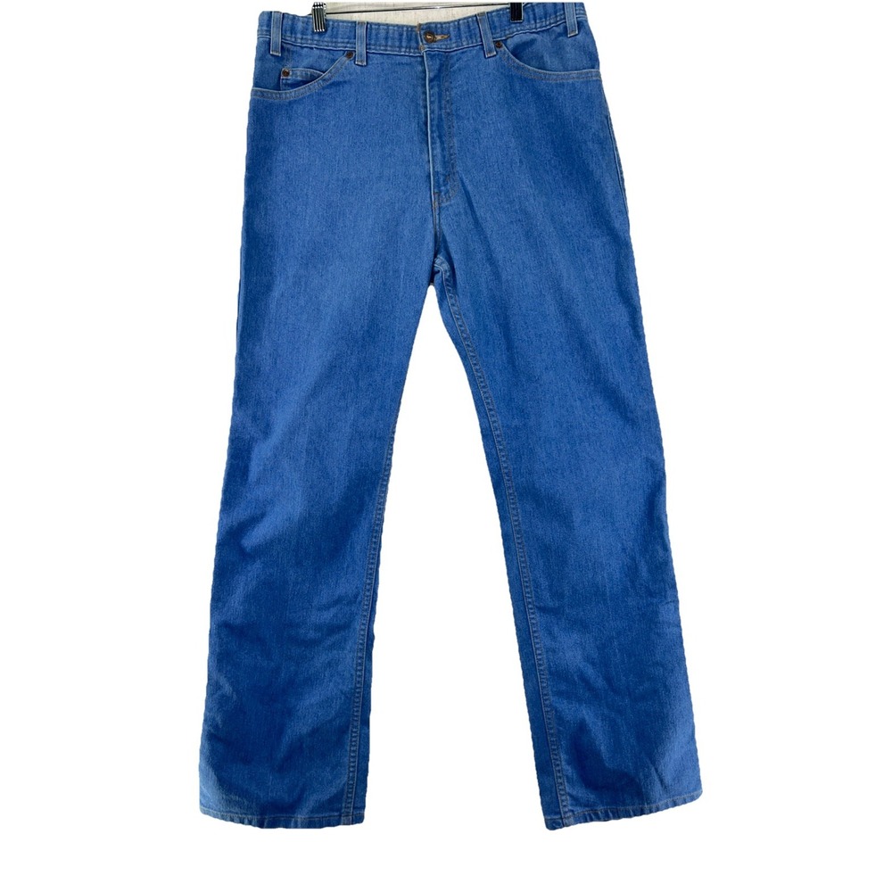Vintage Y2K Levi's Blue Soft Denim Jeans Brown‎ Tab 38x32 Baggy, Grunge, 2001 ✅